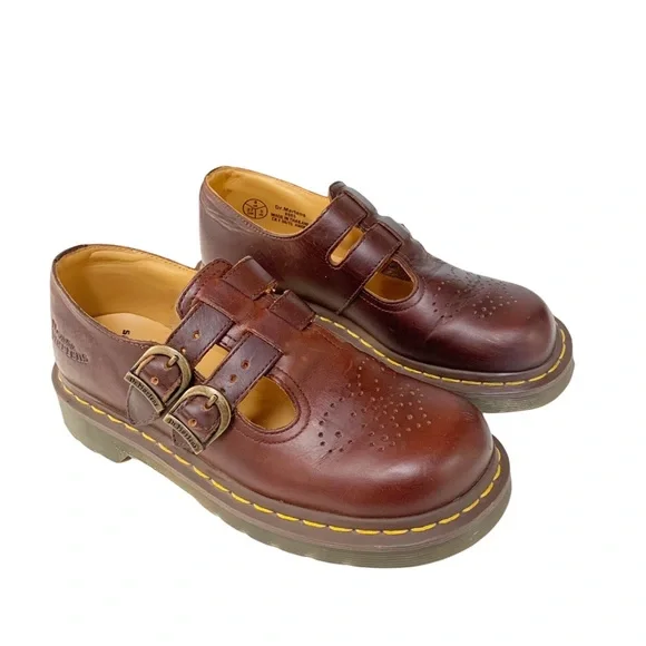 Dr. Martens Shoes Dr Martens 865 Cherry Red Smooth Mary Janes Size Us 5 Poshmark